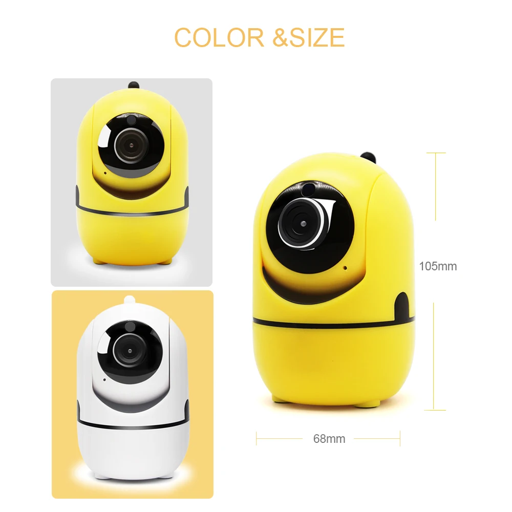 Мини Беспроводная ip камера HD 720P Wifi P2P ночного видения s PTZ Обнаружение движения