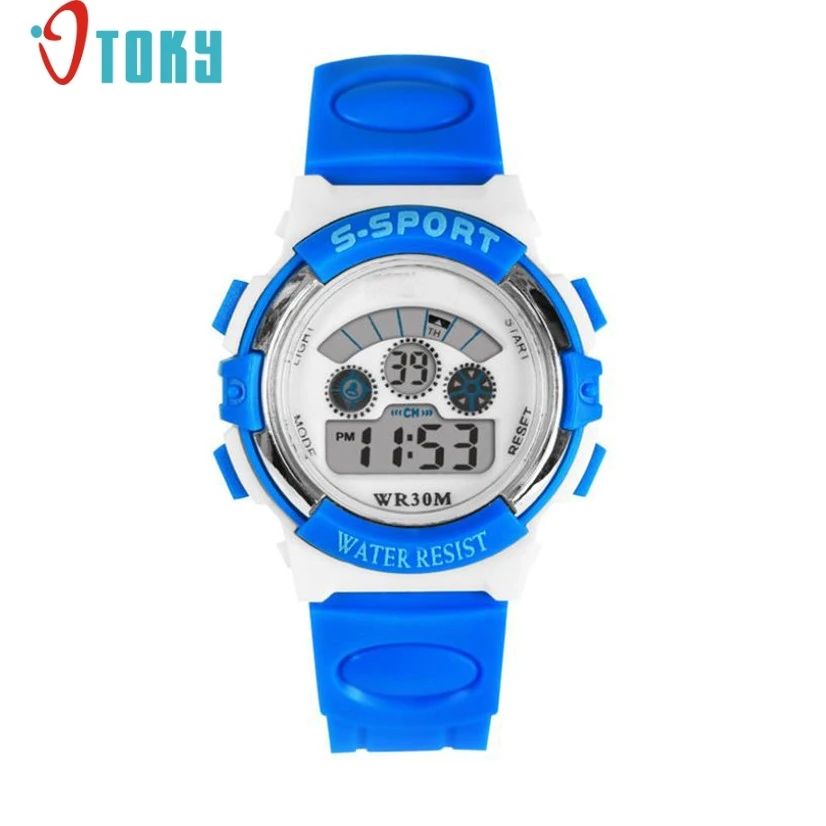 

Hot Hothot LED Wrist Watch Mens Waterproof Boys LED Digital Quartz Alarm Date Sports at2 Dropshipping