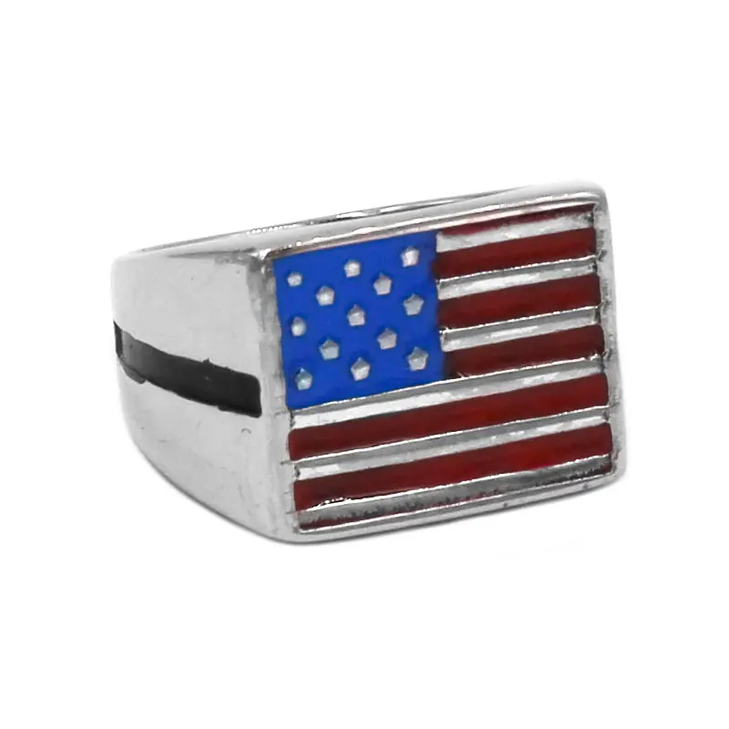 Wholesale American Flag Biker Ring Stainless Steel Jewelry Classic