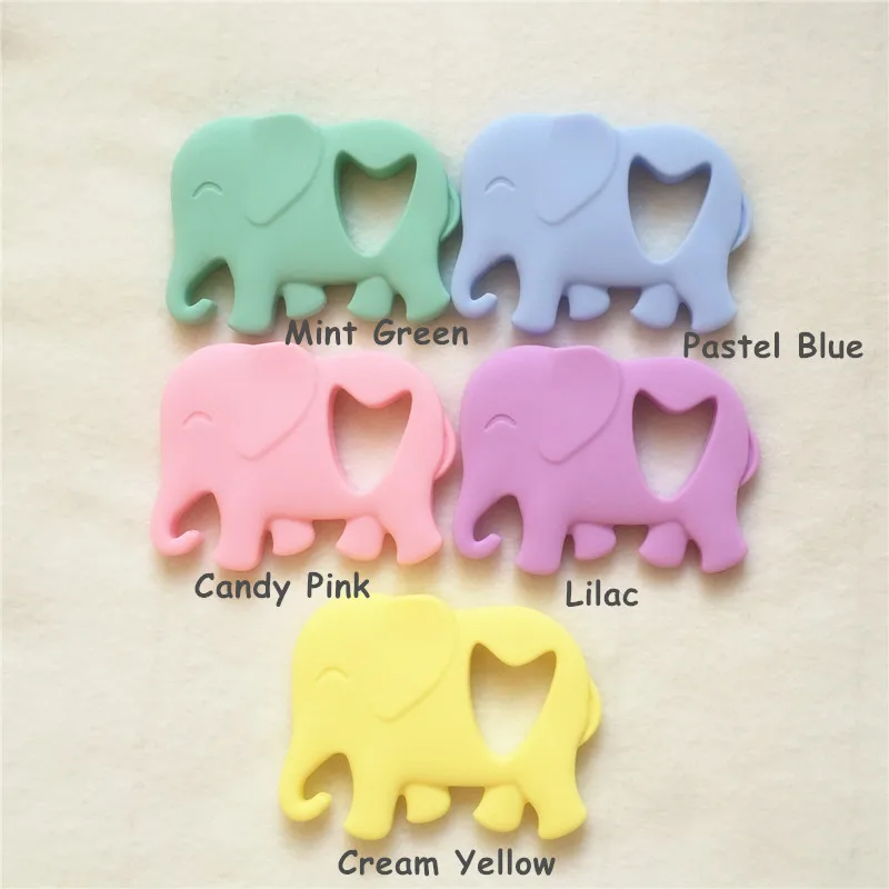 Encantos do Bebê Chenkai Mordedores Elefante Faça Você Mesmo Chupeta Bpa Livre Silicone Brinquedo Montessori Sensorial Animais Jóias 10 Pcs 3 High Quality Brinquedos e hobbies