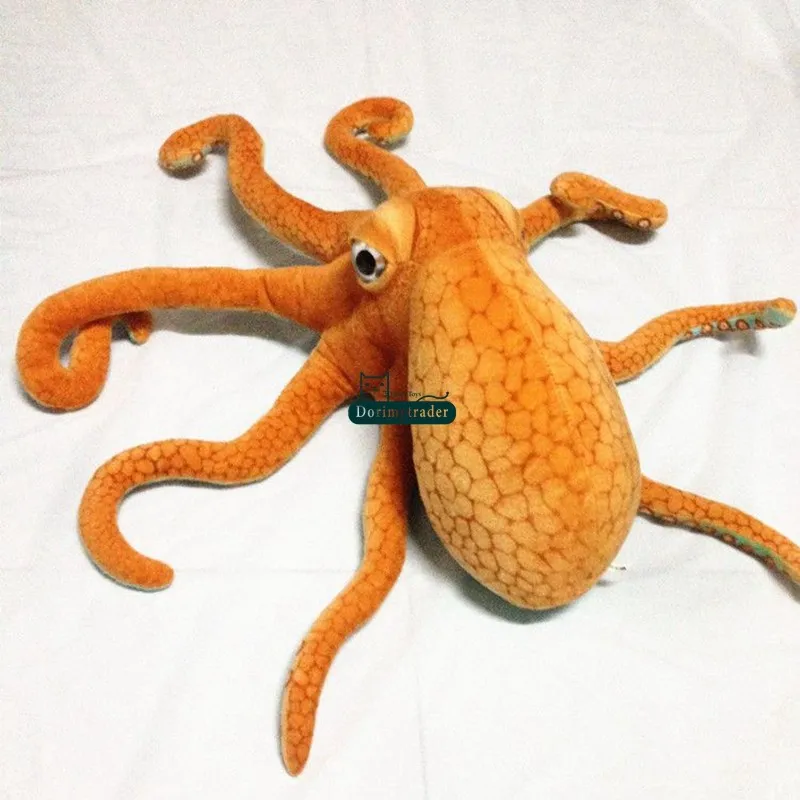 Dorimytrader 80cm Giant Simulation Animal Lifelike  Octopus Plush Toy Throw Pillow Kids Play Doll  Home Car Decoration Birthday Gift  (12)