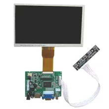 7 дюймов HDMI VGA 2 AV порты и разъёмы TFT экран дисплея для автомобиля Raspberry Pi 3/B+ 1024*600 HD Dsiplay с приводом доска клавиатура