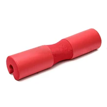 Барбелл коврик планка для приседания тренажерного зала фитнес шеи Тяжелая подъемная Защита плеча красный