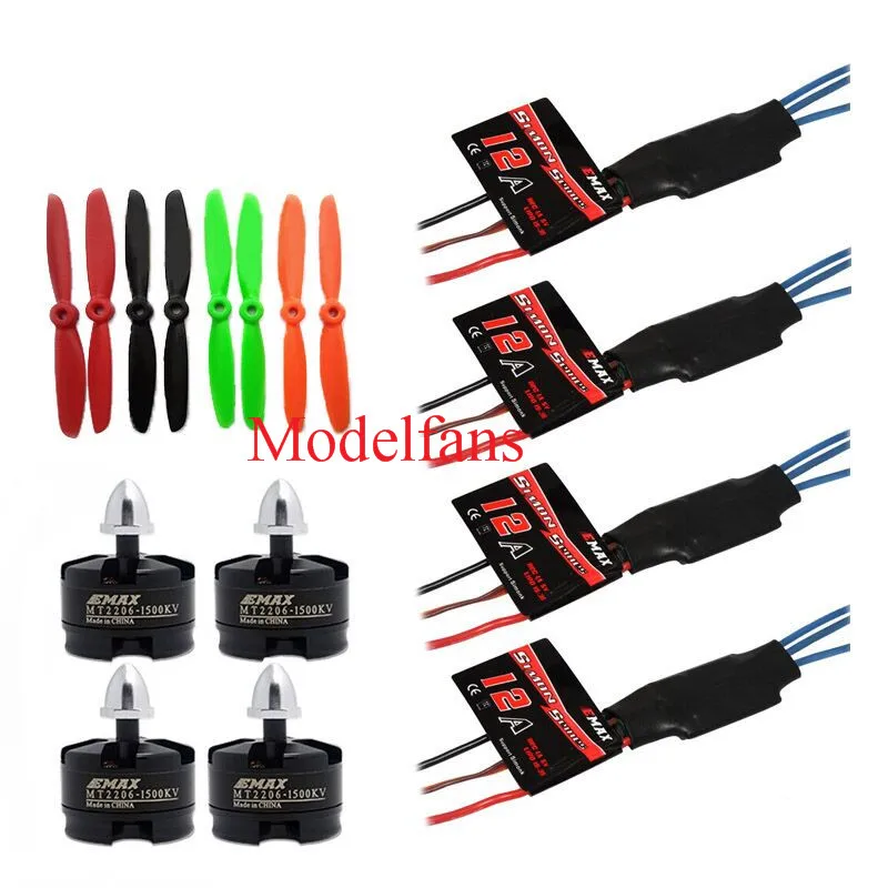 

EMax MT2206 KV1900 Brushless Motor CW/CCW with Emax BLHeli 12A ESC for RC QAV250 Mini Quadcopters
