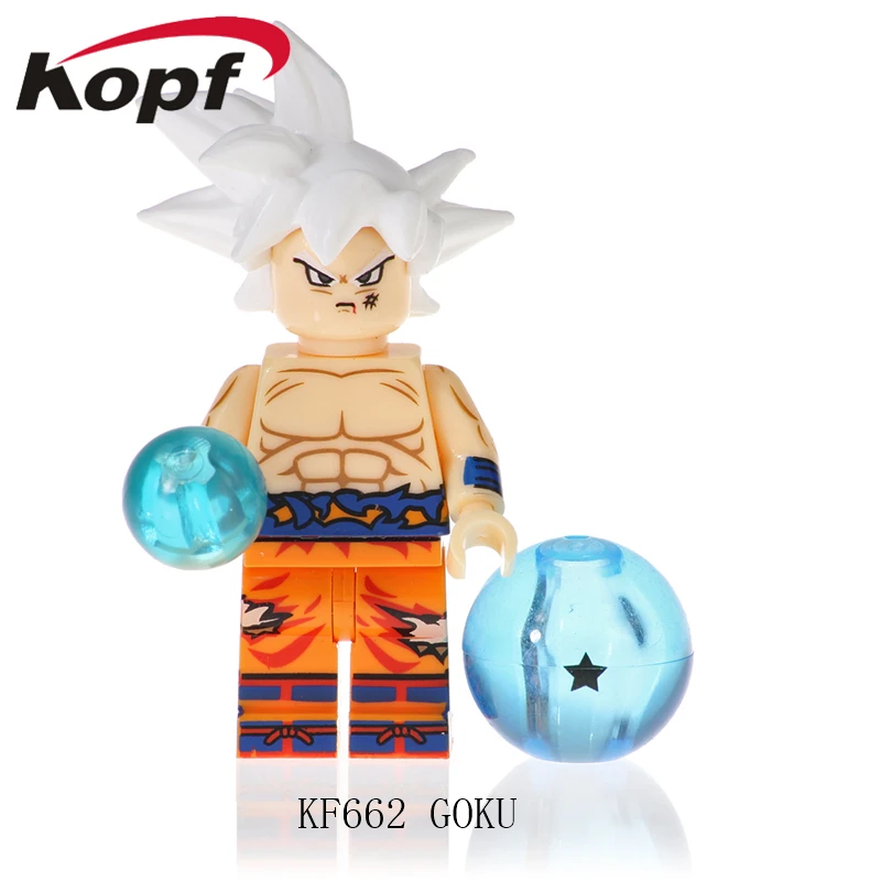 

Single Sale KF662 Dragon Ball Z Figures Goku Ultra Instic Freiza Vegeta Super Heroes Bricks Building Blocks Children Toys Gift
