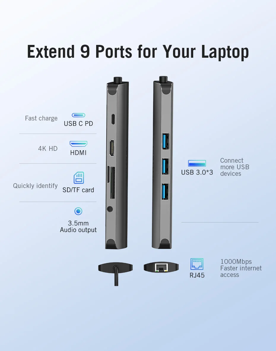 Vention usb-хаб type C-HDMI USB 3,0 концентратор Thunderbolt 3 адаптер для MacBook samsung S10 huawei mate 20 P30 Pro Apple USB-C HUB