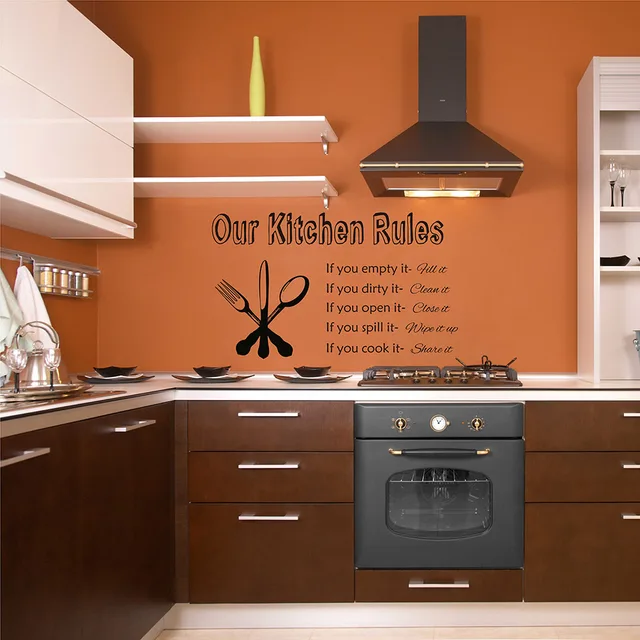 Best Price Kitchen Rules Wall Sticker Dining Room Decor Kitchen Sticker Kitchen Wall Decal Gift for Mom Gift for grandma 667Q Best Price Kitchen Rules Wall Sticker Dining Room Decor Kitchen Sticker Kitchen Wall Decal Gift for Mom Gift for grandma 667Q