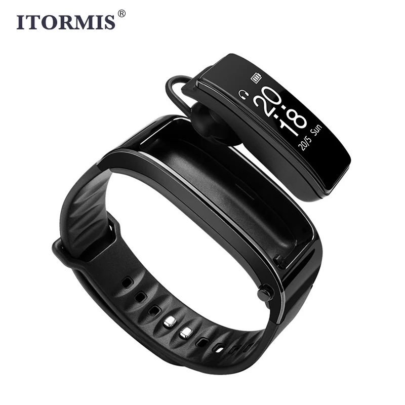 

ITORMIS Smart Talk Band TalkBand Bracelet Smart Wristband Bluetooth Headphone Wireless Calling PK Huawei's B3 B5 for Android IOS
