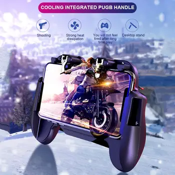 

H5 Mobile Game Controller For PUBG Mobile USB Joystick Portable Gamepad For Android iPhone IOS Built-In Battery With Fan Cooling