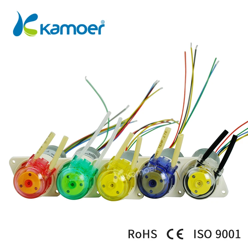 Kamoer KFS Мини DC перистальтический насос маленький водяной насос 12 V/24 V с высокой восприимчивостью микро дозирующий насос с блоком питания постоянного тока бесщеточный двигатель