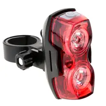 2 LED 7 Mode Super bright Back Seat Red Light Safety Lamp for Cycling Bicycle