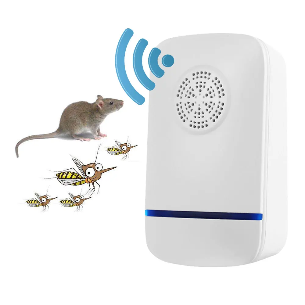 

1PC Ultrasonic Pest Reject Electric Mosquito Repellent Repeller Traps Rat Rodent Mouse Anti Insect Control Bug Controller