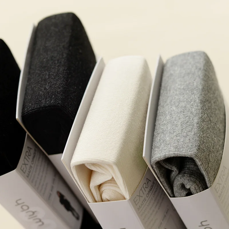 

QA520 600D Winter thicken cotton tights women vertical stripe stockings black gray simple casual pantyhose