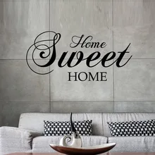 Милые домашние наклейки на стену с цитатой, съемная виниловая наклейка на стену, домашний декор для гостиной, Фреска для спальни, художественные Переводные обои EA036