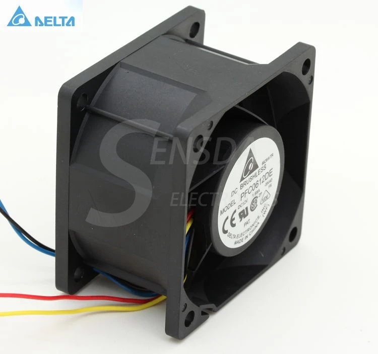 

Delta PFC0612DE 6CM 60MM 6038 DC 12V 1.68A server inverter Cooling FANs cpu cooler heatsink