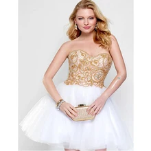 2016 A-Line Cocktailkleider Sexy Tüll Herzförmiger ausschnitt Sleeveless Kurze Heimkehr Partei Abendkleid Vestidos De Coctel Weiß