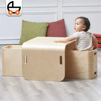 

3picecs Multifunctional baby toy table, desk, and container Lockers，Can be used as adult seat