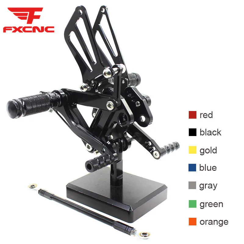 

FOR KAWASAKI Ninja ZX6R ZX636 1999 - 2002 CNC Aluminum Alloy Motorcycle footrest footpeg pedal foot peg Rearset Rear Set