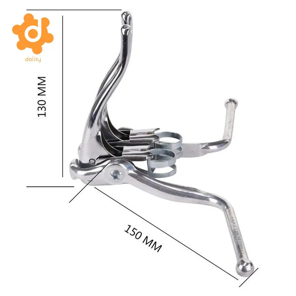 1 Pair Road Bike Racing Bicycle Brake Dual Levers for 22.2mm Handlebar Fixed Gear Bent Drop Bar Cycling Replacement
