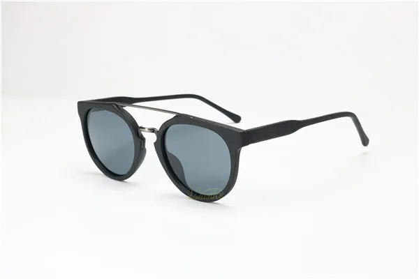 Новые солнцезащитные очки для женщин для мужчин винтажные модные поляризационные 09 круглое кольцо деревянные стеклянные очки oculos de sol feminino мужские рыболовные - Цвет линз: C10 Black