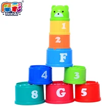 Excellent Baby Children Kids Educational font b Toy b font New building block Figures Letters Folding