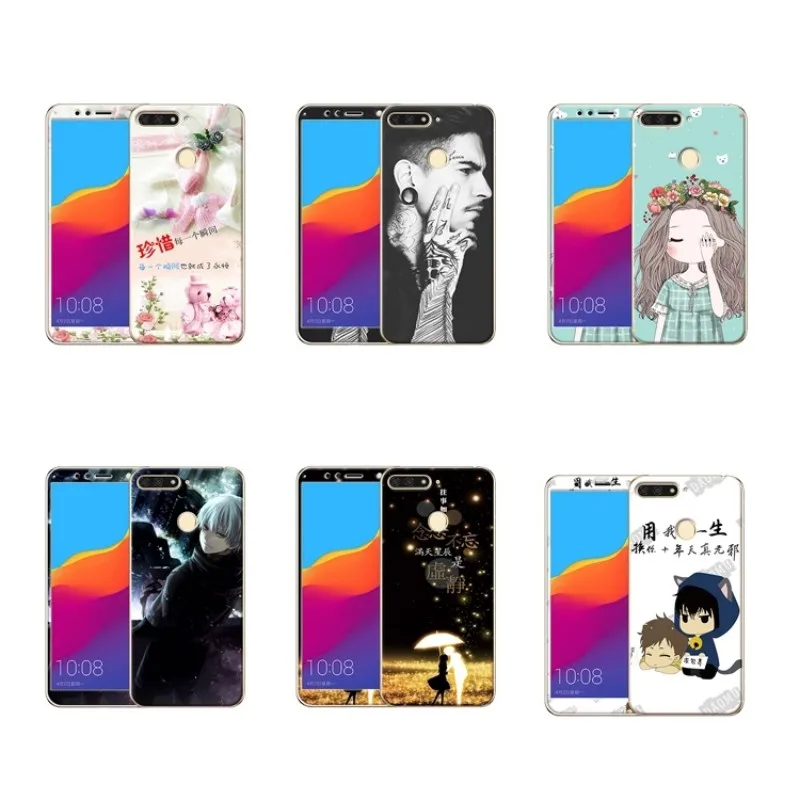 Huawei Y6 2018 honor 7A pro enjoy 8e case cover glass screen protector (33)