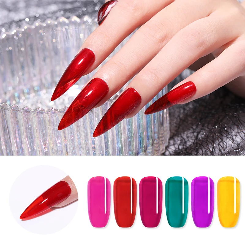 اور السكر 7.5 مللي شفافة اللون هلام البولندية هلام الأظافر UV جل ورنيش نقع معطلة الأشعة فوق البنفسجية LED شبه الدائم مسمار الفن هلام Lacuqer