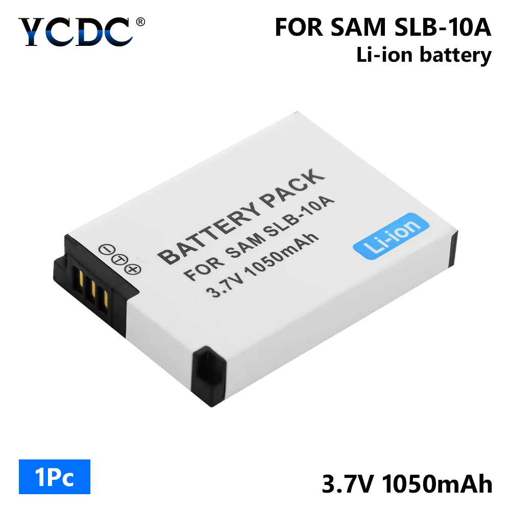 1/2 штук 3,7 V 1050 мА/ч, SLB-10A/SLB10A/SLB 10A Камера Батарея для samsung ES50 ES55 ES60 ES63 EX2F P800 P1000 PL50 PL51 PL55 - Цвет: 1 piece battery