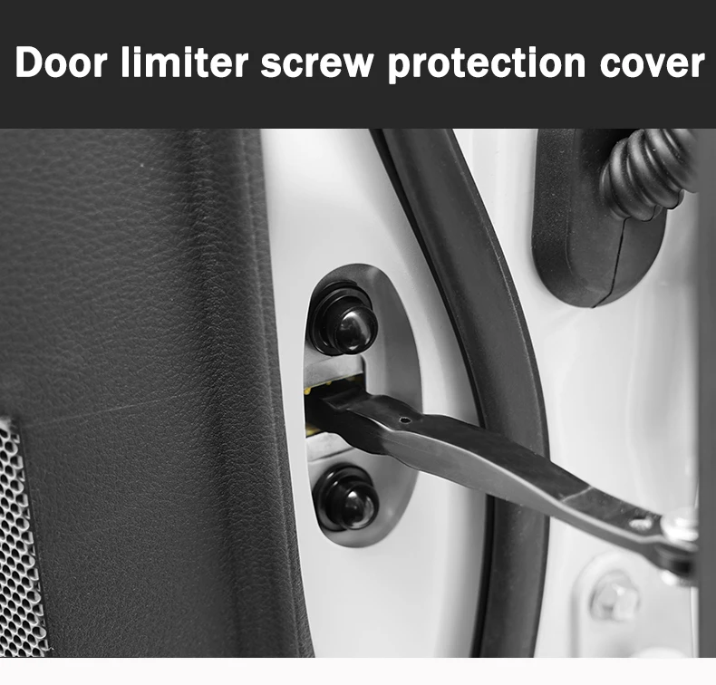 

12 sets Car styling Automobile front door limiter screw protection cover for Toyota AVALON 2018 2019