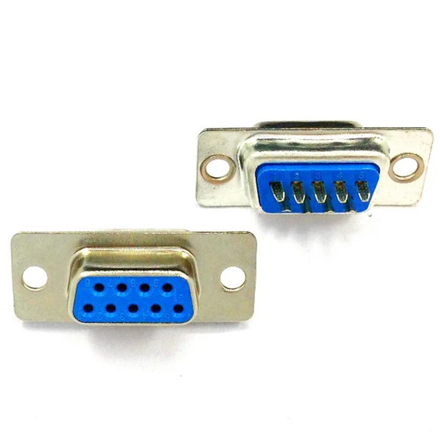 DB9 female port serial port female straight leg RS232 DB 9S connector