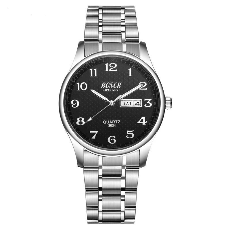 

BOSCK Luxury Brand Week Calendar Men's Watch Fashion Business Wrist Watch Men Waterproof Luminous Watches Relogio Masculino Saat