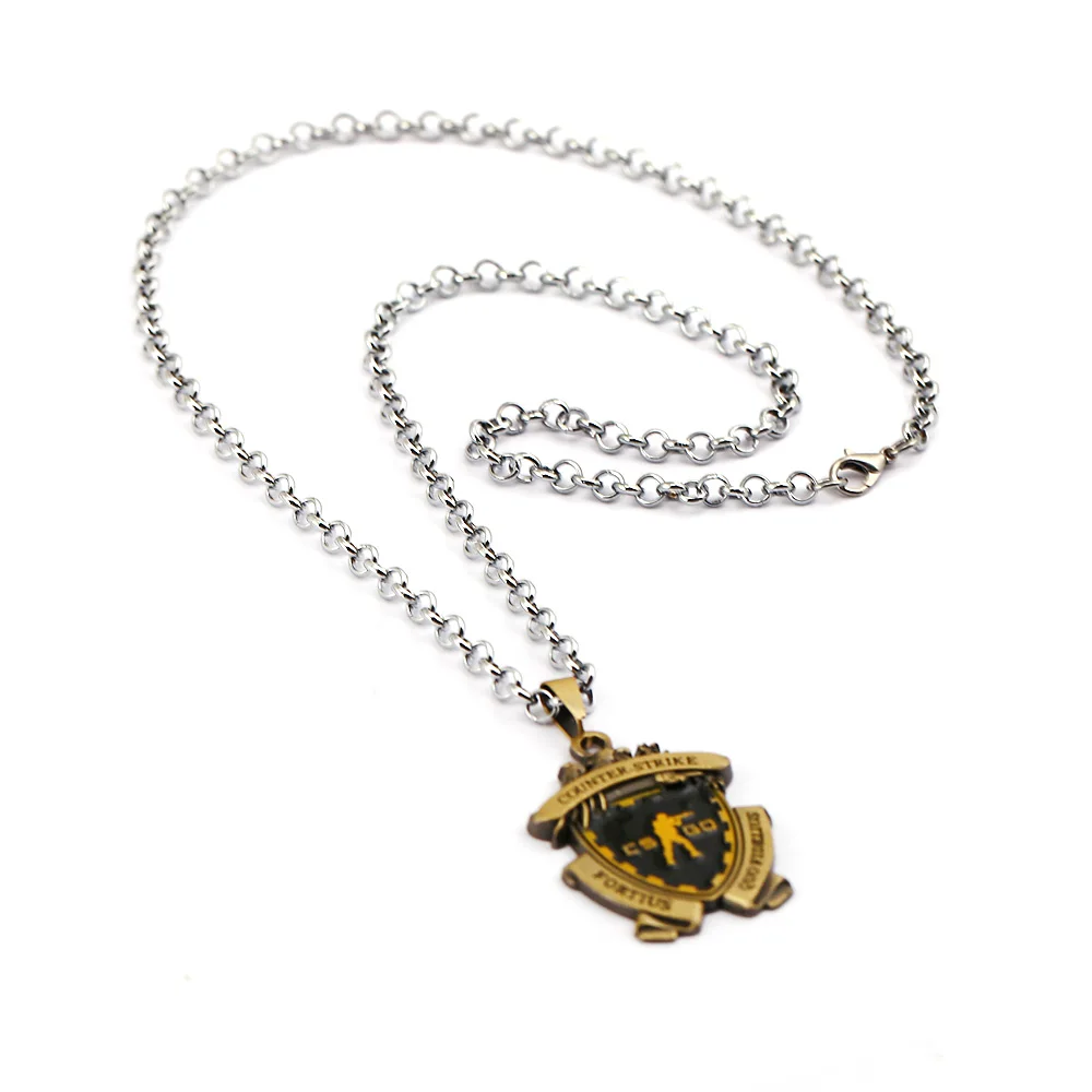Игра CSGO Медаль Брелок Металлический Кулон ожерелье счетчик Страйк CS GO брелок для мужчин ювелирные изделия вентиляторы подарок сувенир для женщин чокер llavero