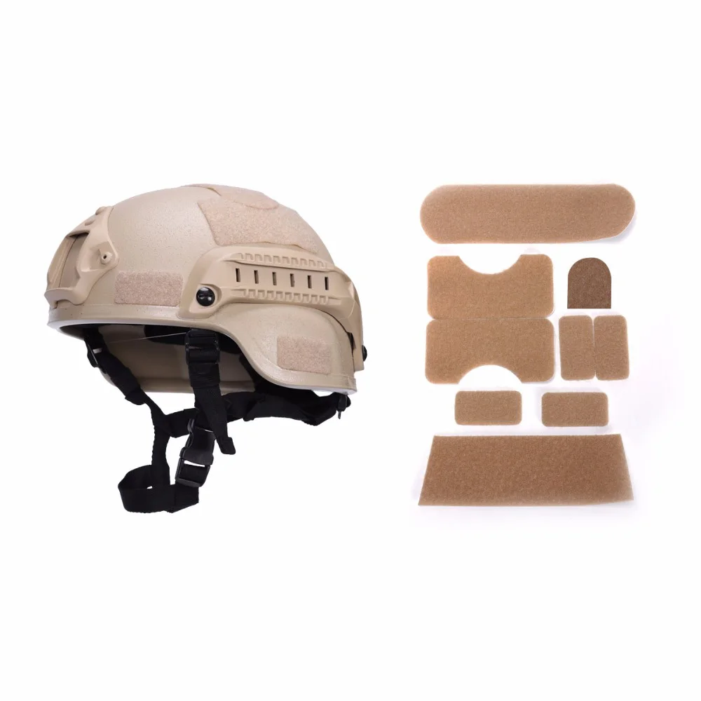

Tactical Helmet 9 hook&loop Perfect Stickiness Airsoft Helmet Accessories Outdoor Hunting Wargame Gear