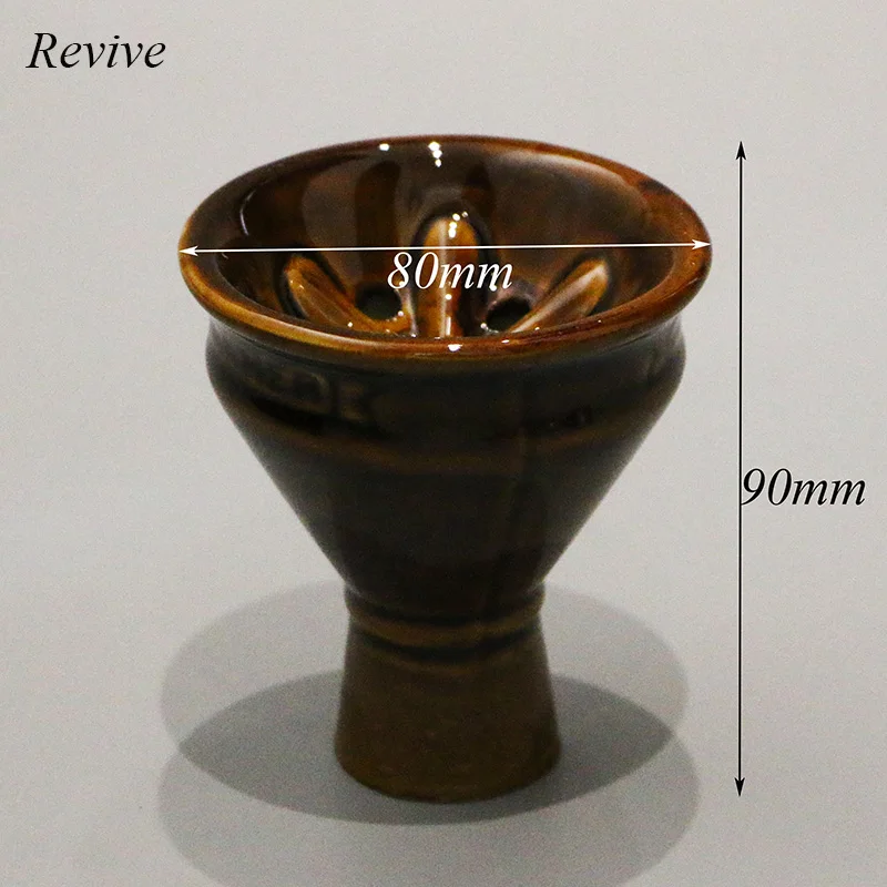 Revive керамическая чаша кальяна фарфор кальян chicha голова наргуил наржеле аксессуары водопровод чашка для курения уголь держатель