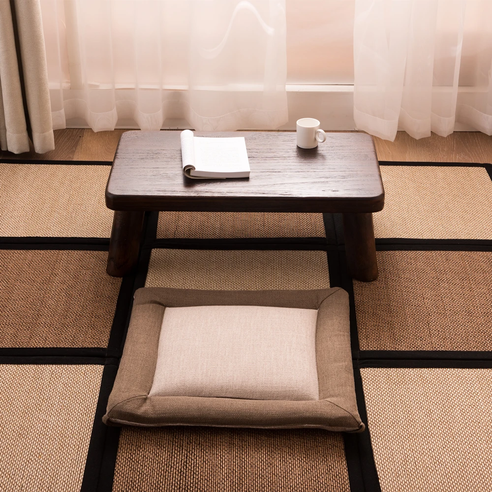 Твердой древесины эркер столик японский стиль чайным столом кровать низкий столик Повседневная гостиная Таблица