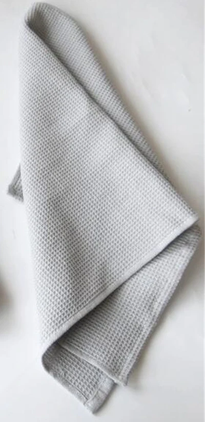 1 шт., чайное полотенце, многоразовое, кухонный текстиль, проверяется, чайная ткань, простой современный дизайн, хлопок, для домашнего использования, кухонное полотенце, NP0807 - Цвет: Light Grey
