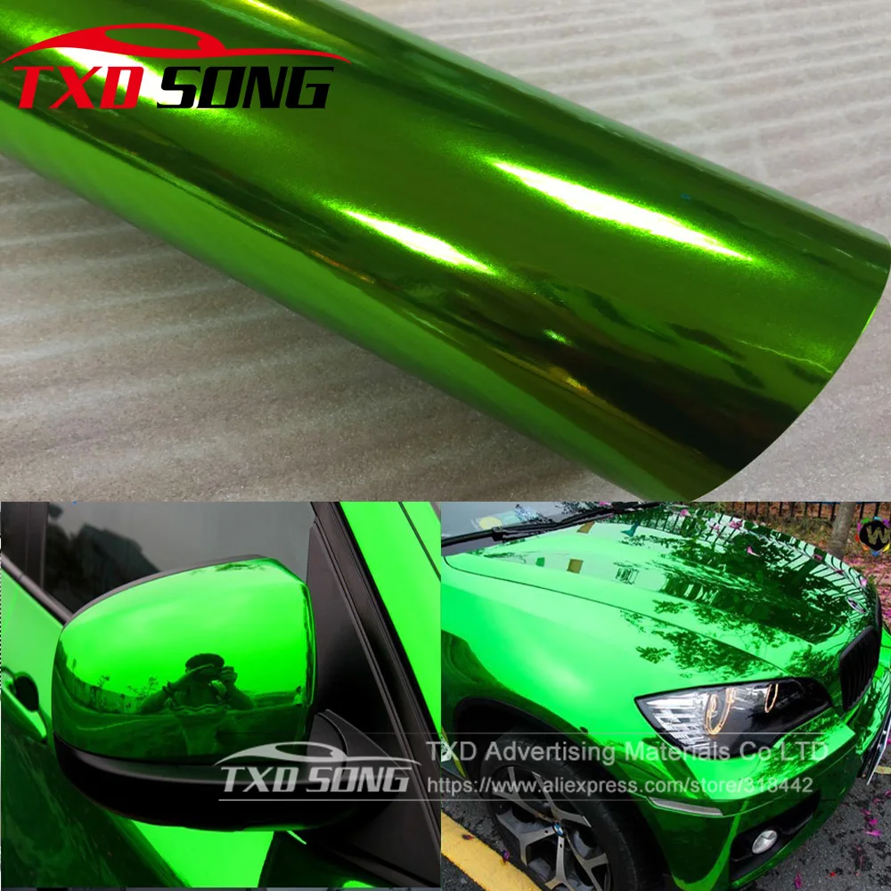 

Free shipping High quality stretchable chrome silver vinyl film with size:1.52*20m each roll