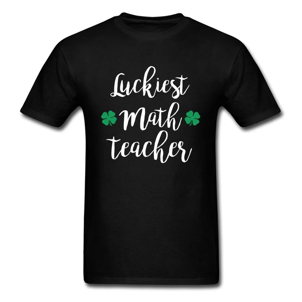 Luckiest Math Teacher Shirt St Patricks Day_black