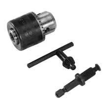 Mini Electric Drill Chuck 13mm Power Tool Accessories With 6.35mm Hexagonal Connection Handle Conversion Motor Shaft Connecting