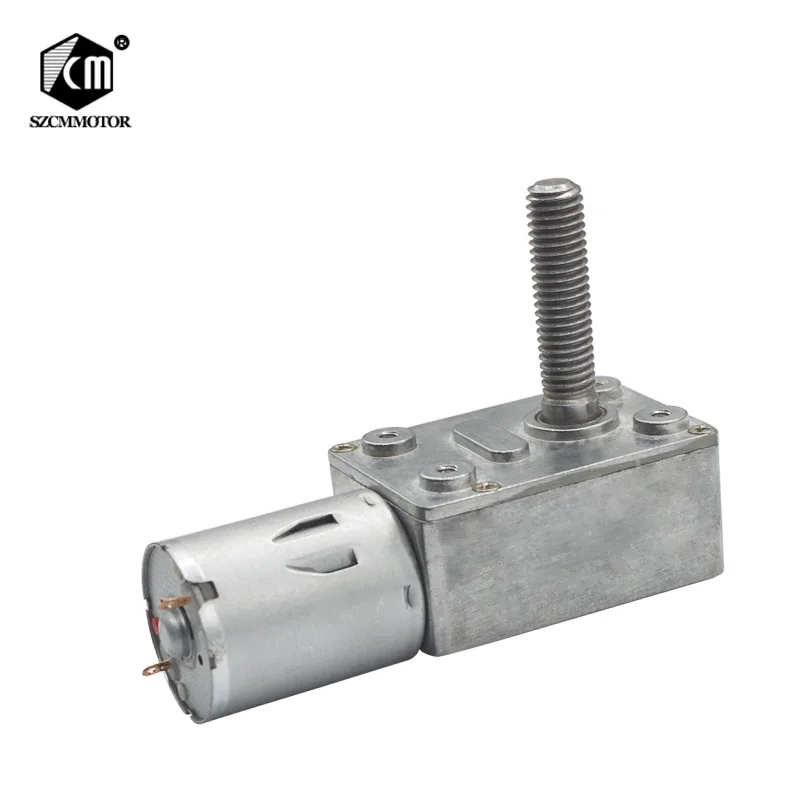 8mm Diameter 33mm Length Long Lead Screw Shaft Worm Gear Motor Reducer