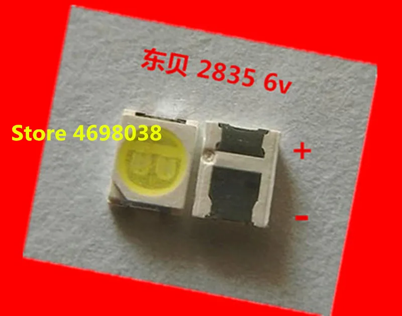 500 шт./лот для ремонта Konka Changhong Amoi LCD TV светодиодная подсветка SMD LED s 2835 6 в холодный