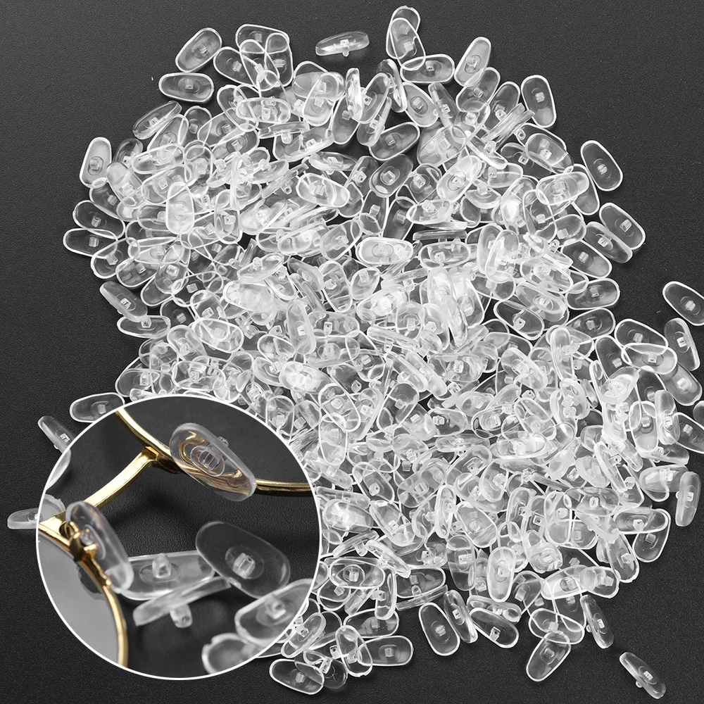 

20Pair/Bag 2020 Fashion Vision Care Silicone Eyeglass Sunglass Glasses Nose Pads On Nose Pad Massage Health Care Anti-Slip Tools