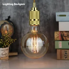 Home Decoration Vintage Incandescent Lamp Edison Bulb Chandelier Lighting G125 E27 220V 40W Pendant Lights Antique Style Bulb