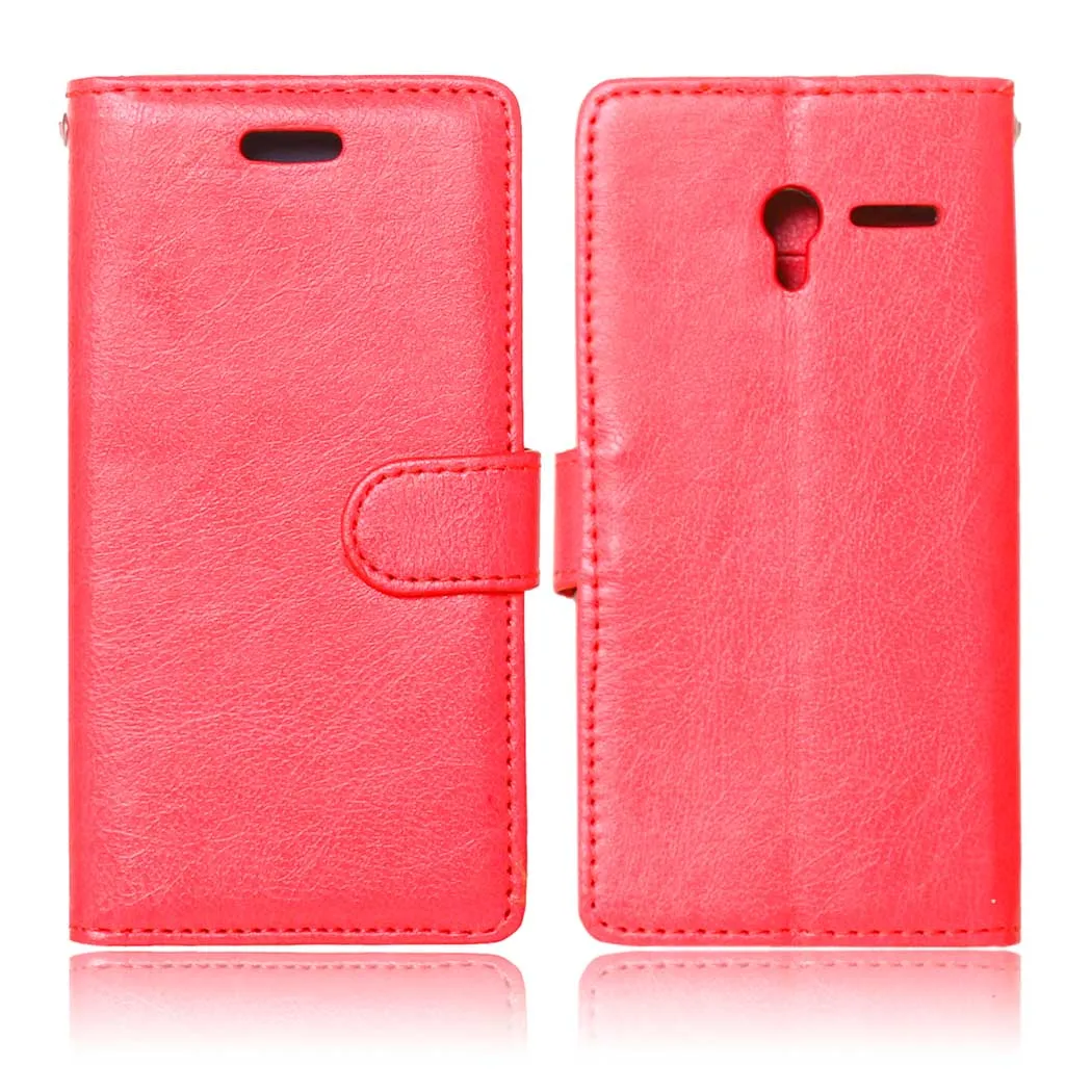 

Solid color Leather Cover For Alcatel One Touch Pixi 3 (4.5") OT 4027 4027X 4027D 4028A 4028E Dual Pixi3 OT-4027 Flip Phone Case