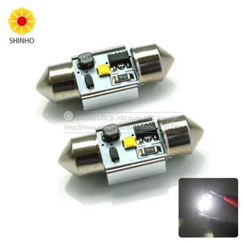 

2PCS Extremely Bright 5W 31MM White Error Free Canbus No Error Festoon LED Bulbs For Car Interior Dome Lights