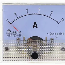 1 шт. 85L1 1A 2A 3A 5A 10A 15A 20A 30A 50A 75A AC Панель метр аналоговый Панель Амперметр циферблат ток датчик