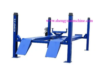 

SXJS4019 Four Post Car Lift With Rolling Jacks and Side Slipping Plate