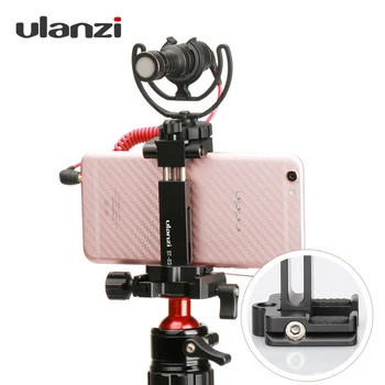 

Ulanzi Metal Phone Tripod Mount Stand Adapter with Quick Release Plate,Mount Clamp for Tripod for iPhone X 8 7plus Samsung