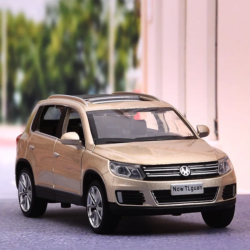 1:32 литые модели автомобилей из сплава gld3 Coche игрушки для детей SUV Tiguan sunroof