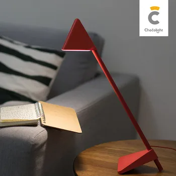 

HZFCEW Triangle Table lamp Smart Charging Touch Detachable Desktop Student Reading Eye lamp FR364